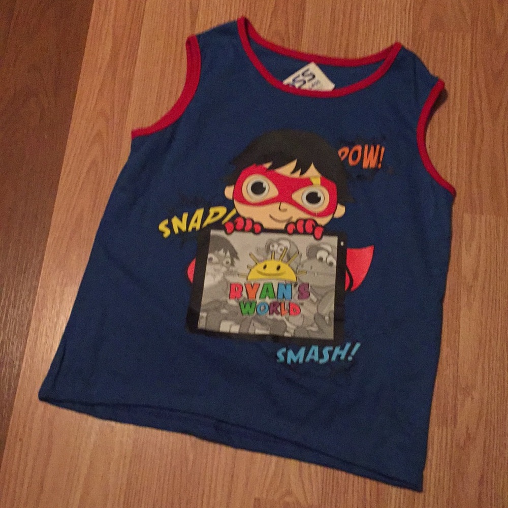Ryan’s World Tank Top, Boys Sz 5/6 NEW